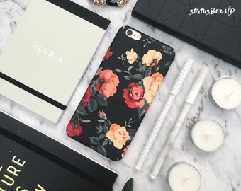 Roses Flowers iPhone Case iPhone X Case iPhone 8 Case iPhone 8 Plus Case iPhone 7 Case iPhone 7 Plus Case iPhone 6S Case 10 Matte Floral