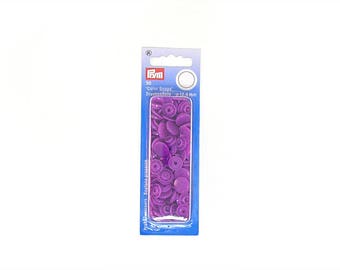 1 box of "Color Snaps" round purple snaps