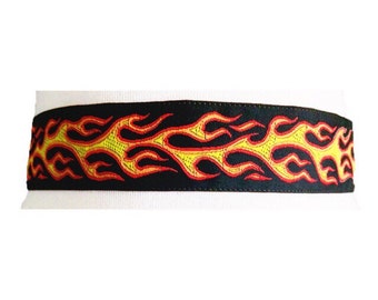 Flame Choker - Fire - Grunge - Fuel - Fire - Flames Choker - 90's Choker - Goth