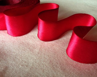American Beauty Red Silk Ribbon-2 yard increments