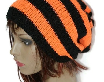 Hand knitted, slouchy beanie, tam hat