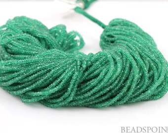 Natural " NO TREATMENT" Genuine Columbian Emeralds, Lux Green, Faceted Rondelles 3.5-4.5mm, 25 Pieces, (25EMR4-5FRNDL)
