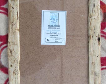 Rustic/driftwood style, frames in locally sourced,recycled pine.Medium dark, Very dark or clear beeswax finish.To fit A4.Free U.K. shipping