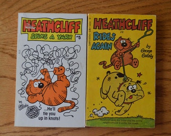 1970's Heathcliff Humor Books by George Gately