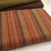 Pumpkin Orange Stripe, Wool Fabric for Rug Hooking and Appliqué, One yard, Half Yard, Quarter Yard, W153