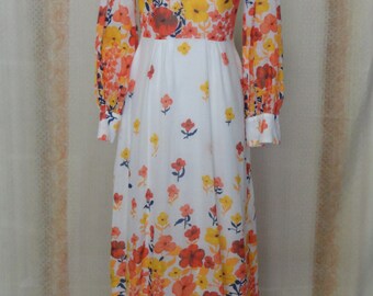dress Bohemian vintage 1960s-1970s