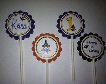 Witch Owl Cupcake Toppers