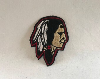 Indian Head 5.5" Chenille Patch - Varsity Letterman Patch