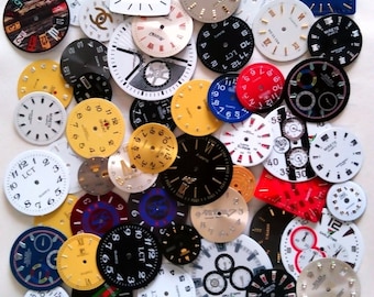 Steampunk Watch Faces Dials 50 pcs Watch Parts Jewelry Making Altered Art Supply