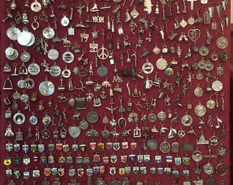 Vintage Sterling & 800 Silver Travel Charms from 1950s to 1970s Vintage New Photos as of May 24th 2018 @ 10 dollars Each