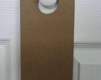 2 Chipboard doorknob hanger for door knob 4" x 10 1/4"
