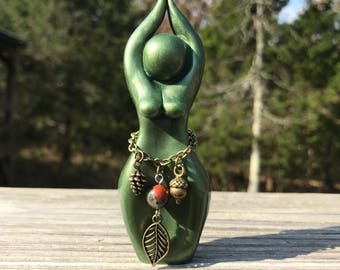 Gaia Story Goddess Sculpture (statue, Gaea, Earth Goddess, Mother Earth, Earth Mother, figurine)