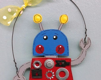 Robot Boy Christmas Ornament
