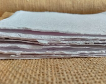 White Handmade Recycled Paper Sheets