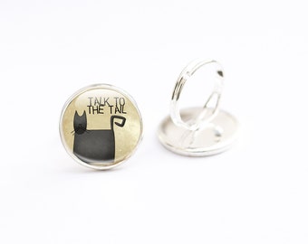 Cat Ring - Cat Jewellery - Gifts for Cat Lover - Cat Gifts (CRCJ1)