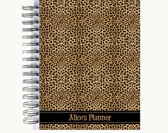 Bullet Journal – Personalized | Spiral | Dot Grid | Notebook | Leopard