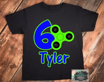 Fidget Spinner Birthday Shirt - Fidget Birthday Shirt -Fidget Spinner-Birthday Shirt-Fidget Spinner Birthday Party