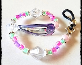 Rockin Aid Retainers: Spring Pastels! Made with Czech Glass and Acrylic accent beads! Please select quantity 2 for a pair!