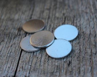 Premium Aluminum Stamping Blank-Circle-Impressart 1/2 inch (.50) 16g Metal Stamping Supplies by Metal Supply Chick-20 Pack