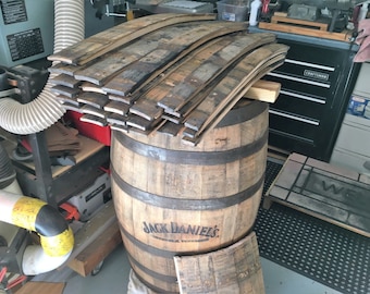 Whiskey Barrel Staves From a Used Jack Daniels Oak Whiskey Barrel