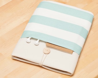 iPad Pro 12.9 case, 12.9 inch iPad Pro sleeve, 12.9 inch iPad Pro case, iPad Pro cover - Cream stripes