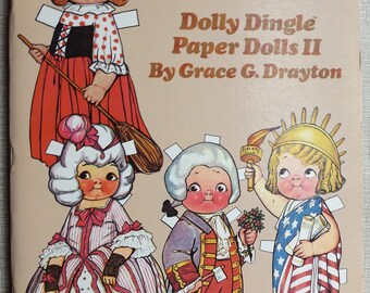Vintage Dolly Dingle Paper Dolls II by Grace G. Drayton House of Global Art Never Used Measures 12 by 9-1/4 Inches