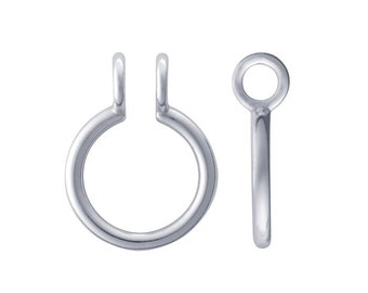 Sterling Silver Ring Keeper Pendant