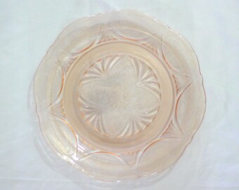 Hazel Atlas Pink Royal Lace Salad Plates