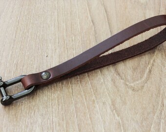 Leather Key Chain Bracelet Keychain Wrist Leather Bracelet Wrist strap Key Holder Leather Keychain Leather keyfob (MC-37)