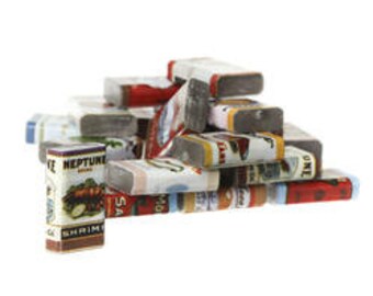 Old Fashioned Miniature Canned Foods