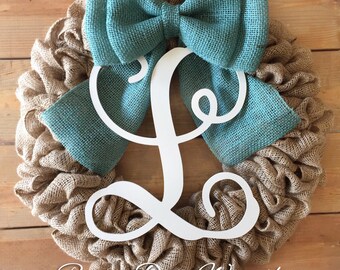Front Door Wreath | Spring Burlap Wreath | Spring Wreath | Year Round Wreath | Rustic Wreath | Farmhouse Wreath | Rustic Wreath