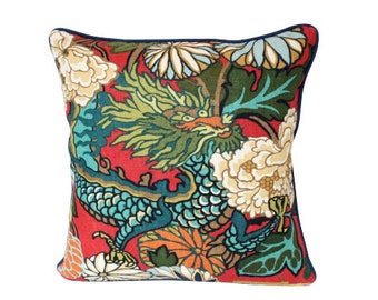 Red Schumacher Piped Chiang Mai Dragon with Lanterns and