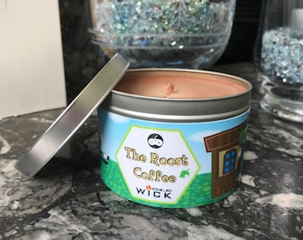 Animal Crossing Inspired Soy Wax Candle, The Roost Coffee, Coffee Scented Candle, Nintendo