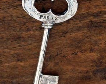 Large Sterling Paris Key CK105