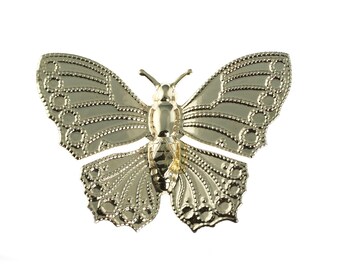 Gold Plated Butterfly Pin
