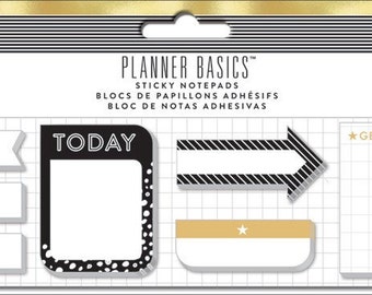 The Happy Planner - Create 365 - Me and My Big Ideas - Sticky Notes - Black, White and Gold