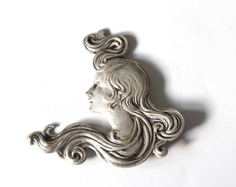 Art nouveau inspired brooch