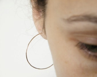 Hammered hoop earrings, Minimalist hoops, Delicate hoop earrings, Minimalist hoop earrings, Silver hoops, hoop earrings, earrings.