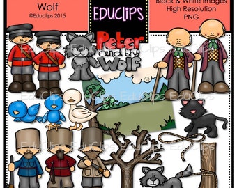 Peter And The Wolf Clip Art Bundle