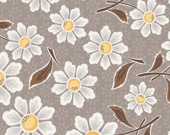 Riley Blake's Daisy Cottage in Grey, Main, Yard