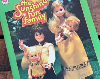 The Sunshine Family Paper Doll Book - Unused / Uncut - Vintage Paper Doll, Children's Book, 1970s Whitman Book, Crafts for Children