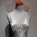 Soft Embroidered White Lace Trimmed Bias Cut Rayon Acetate Nightgown, c. 1930