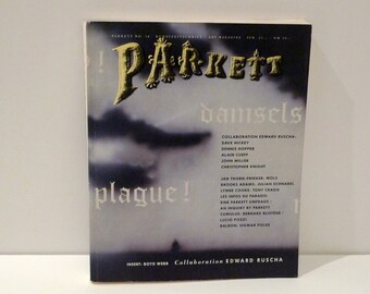 Parkett Ed Ruscha Dennis Hopper Wols Tony Cragg Vintage 1980s Art Magazine No. 18 Catalog 1988 Contemporary Artwork Switzerland Modern Art