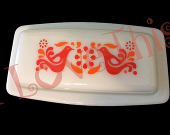 Pyrex Friendship - Butterdish vinyl decal