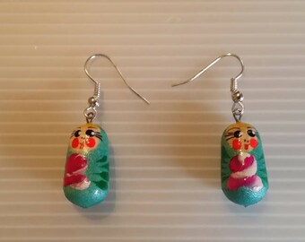 Matryoshka, Серьги Матрешка earrings