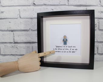 PROFESSOR DUMBLEDORE - Framed minifigure - Harry Potter - Stunning art work - Happiness