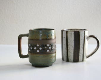 Vintage Mugs, Modern, Geometric