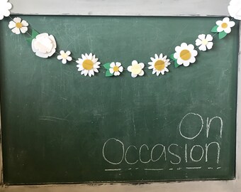 Wild Flower Garland in White
