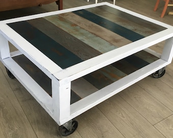 Industrial/Modern Reclaimed Wood Coffee Table
