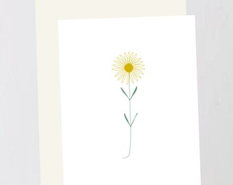 Yellow Flower Greeting Card